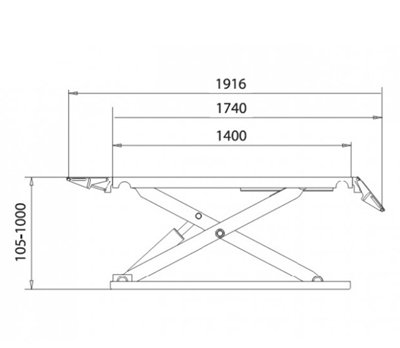 ליפט לפנצריות 3 טון נייד KARNAF