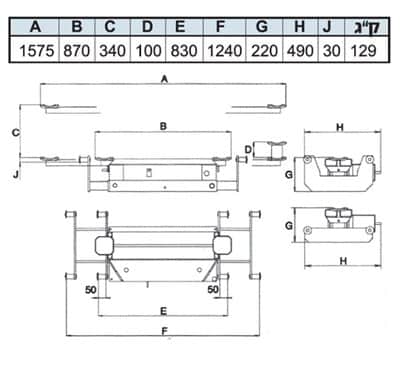 ג'ק גשר לליפט הידרופנאומטי MEGA